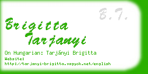 brigitta tarjanyi business card