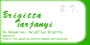 brigitta tarjanyi business card